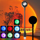 Sunset Lamp Projekcja Zachód słońca Lampa USB Projektor Światła Dekoracja pokoju