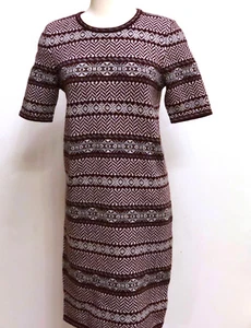 Ralph Lauren Women Dress Fair Isle  Wool Cashmere Size Medium - Picture 1 of 12