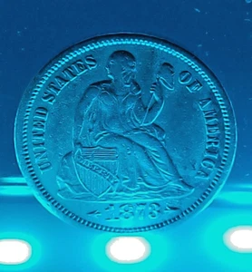 1873-S Seated Liberty Silver Dime 10c Low Mintage - Picture 1 of 15
