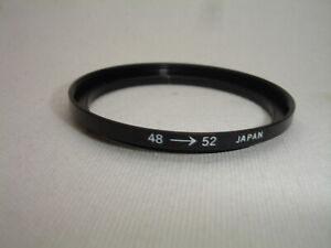 48-52mm 48 mm to 52 mm Metal Step Up Lens Filter Ring Adapter , Japan