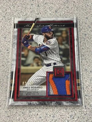 2020 Topps Museum Collection Meaningful Material Amed Rosario Patch Red 02/10 - Image 1 of 2