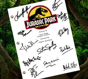 Jurassic Park Skript signiert - Autogramm Reprints - 142 Seiten - Jeff Goldblum - Bild 1 von 1