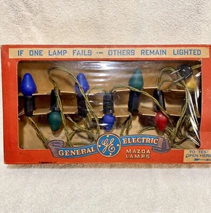 Vintage Christmas Lights C7 Set 7 Light Strand - Picture 1 of 5
