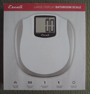 Báscula de baño Escali pantalla grande XL200 peso máximo 440 lbs/200 kg Foto 1 de 4