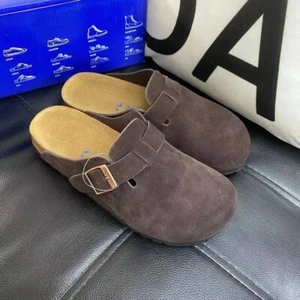 Birkenstock Boston Mocha Suede Clogs - EU 39 - Picture 1 of 4