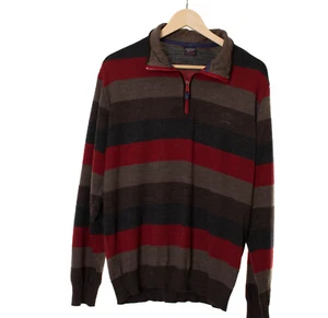 Maglione uomo PAUL & SHARK multicolore a righe 100% lana taglia L 12834 - Foto 1 di 7