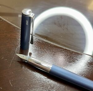 LAMY Studio Fountain Pen, Imperial Blue, Fine Nib (L67IBF) Gently Used