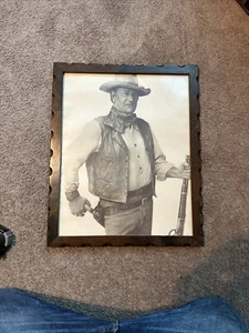 John Wayne "The Cowboys Movie" Framed Picture* Approx 18” Wide By 22” High* Look - Picture 1 of 5