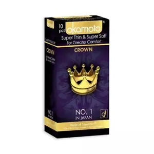 Okamoto Crown Condom 10 count (Pack of 3) Japan’s Best Rated Ultra Thin Condoms - Picture 1 of 5