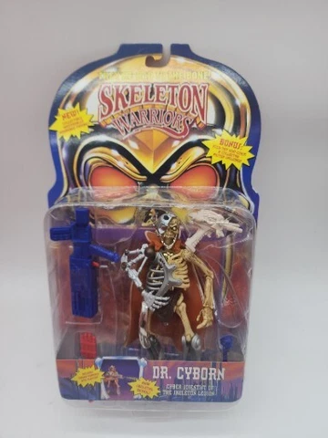 Skeleton Warriors Dr. Cyborn scientist Action Figure 1994 Playmates Brand New Cover