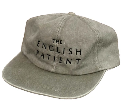 vintage 1996 the english patient cult war horror movie dad strapback hat 90s - Image 1 of 4