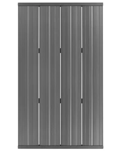 Moderne Boden Gartendusche Schwarz Edelstahl PVC Dunkelgrau Sillustani - Bild 1 von 7