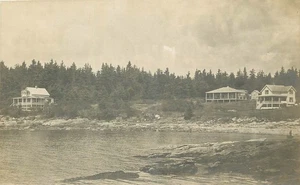1910 Ocean Point Maine Waterfront RPPC Postcard 25-10282 - Picture 1 of 2