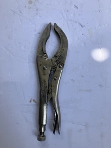 Vintage Petersen Vise Grip 12LC Large Mouth Pipe Locking Pliers Dewitt USA - Picture 1 of 9