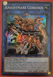YuGiOh Knightmare Cerberus Super Rare 1st Edition FLOD-EN045 - Picture 1 of 1