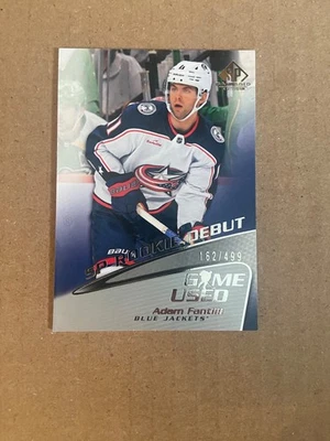 ADAM FANTILLI 2023-24 UPPER DECK SP GAME USED ROOKIE DEBUT RC /499 - Image 1 of 2