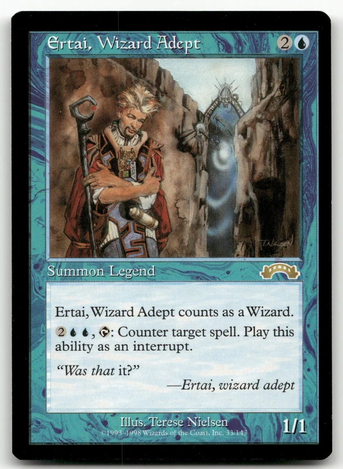 Ertai, Wizard Adept #33 (NM) Exodus EXO Magic MTG - Image 1 of 2