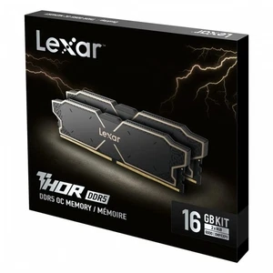 Lexar THOR DDR5 Memory 32GB (2x16GB)/6000 CL32 Black XMP/EXPO enabled - Picture 1 of 4