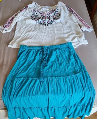 Sexy Disfraz Senorita Estilo Encanto Mexicano Español Día de Muertos M Foto 1 de 4