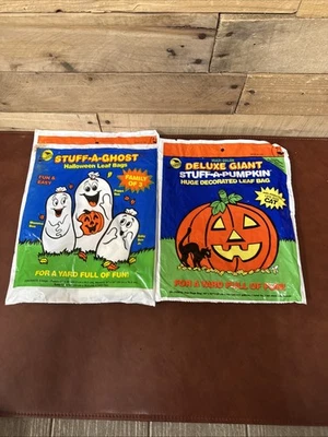 Sunhill Deluxe Giant Stuff-a-pumpkin And Sunhill Stuff-a-ghost Family Of 3 - Image 1 of 4