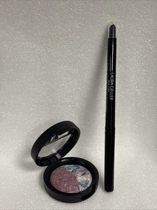Laura Geller Marble Eyeshadow Duo Moonstone/Blue Heaven & Aquamarine Eye Liner - Picture 1 of 8