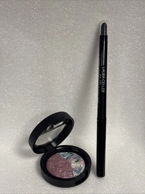Laura Geller Marble Eyeshadow Duo Moonstone/Blue Heaven & Aquamarine Eye Liner - Image 1 of 4