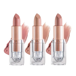 Set 3 pezzi rossetto nudo opaco lucidalabbra velluto antisbiadimento tazza antiaderente labbra nude - Foto 1 di 12