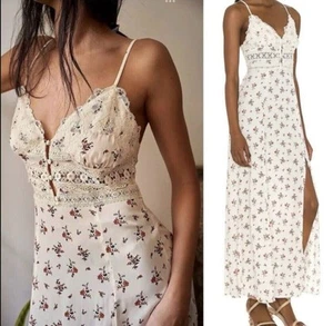 Intimately Free People Maxi Slip Dress XL Out & About Floral Sleeveless - Bild 1 von 9