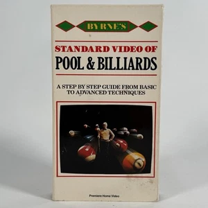 Byrnes Standard Video of Pool & Billiards VHS Basics to Advanced Techniques Home - Picture 1 of 9