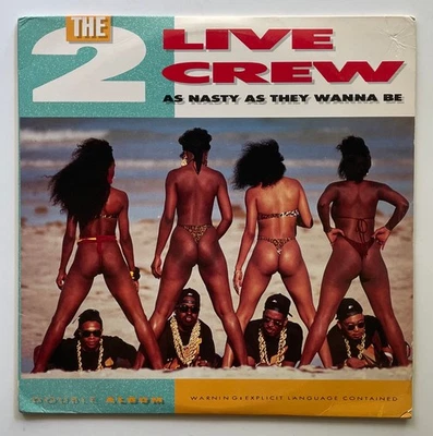 Vtg 1989 THE 2 LIVE CREW Album NASTY AS THEY WANNA BE Vinyl 1ST PRESS 2Lp OG EX+ - Image 1 of 4