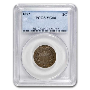 1872 Two Cent Piece VG-8 PCGS - Picture 1 of 3