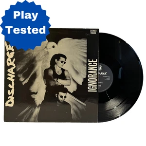 Discharge Ignorance 12" 45 Single UK Punk 1985 Clay Records ‎12 Clay 43 Extended - Picture 1 of 8