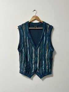 Vintage Coogi Vest XL wool 90s Made In Australia Knit Sweater - Picture 1 of 5