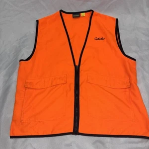 Cabela's Men's M Reg Blaze Orange Duck Hunting Vest Fowl Shooting Safety - Picture 1 of 8