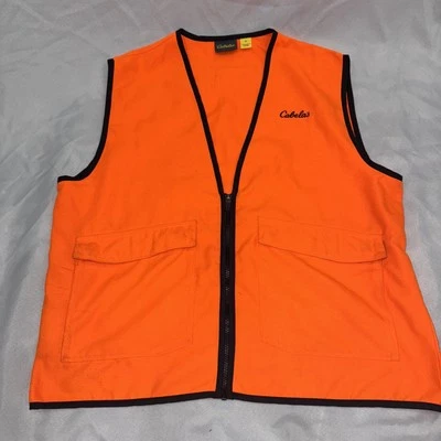 Cabela's Men's M Reg Blaze Orange Duck Hunting Vest Fowl Shooting Safety - Image 1 of 4