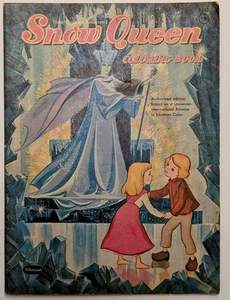 Scarce 1960 The Snow Queen Coloring Book Whitman 1242 Alan Hubbard - Picture 1 of 3