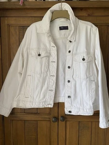 M&S cream denim jacket Size 20 - Picture 1 of 3