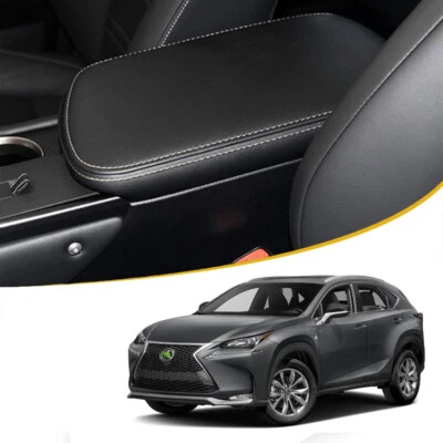 Cubierta de reposabrazos de cuero con tapa de consola central para Lexus NX200 NX200t NX300h 2015-2021 Foto 1 de 4