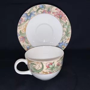 Royal Doulton Everyday TC1216 JACOBEAN Cup and Saucer Set Coffee Tea Beverage - Picture 1 of 2
