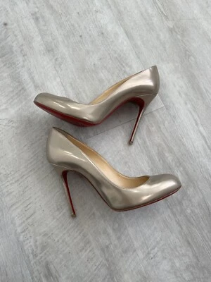 Christian Louboutin Fifi 100 Specchio Beige 39 Foto 1 de 4