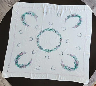 "Lucky Heather" Stamped for Embroidery Tablecloth, Vintage, 84x76 cm, 33" by 30" - Image 1 of 4