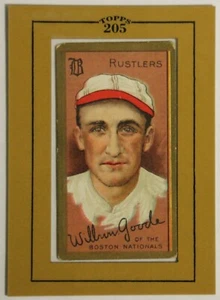 TOPPS 205 FRAMED 1911 GOLD BORDER WILBUR GOODE SWEET CAPORAL BOSTON RUSTLERS - Picture 1 of 2