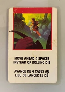 Fireball Island Milton Bradley 1986 Spiel Original Move Ahead 4 Spaces Karte - Bild 1 von 2