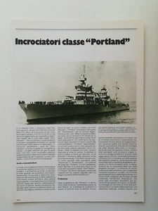 Storia della Marina Incrociatori Classe PORTLAND Storia e Scheda Tecnica - Picture 1 of 3