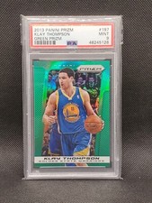 2013-14 Panini Prizm Klay Thompson #197 Green Prizm PSA 9 Mint