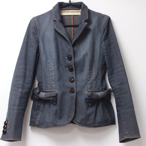 MOSCHINO CHEAP AND CHIC Giacca Denim Nastro Blu