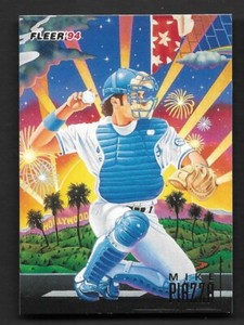 1994 Fleer Pro-Visions #8 Mike Piazza Los Angeles Dodgers HOF