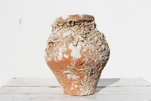 19th Century Antique Terracotta Octopus Trap, Octopus Terracotta Undersea Pot - Picture 1 of 12