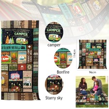 Large Picnic Blanket Rug Waterproof Roll Up Festival Travel Outdoor Camping Mat