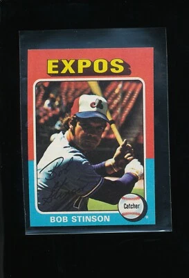 1975 Topps Mini #471 Bob Stinson Sharp See Scans - Image 1 of 2